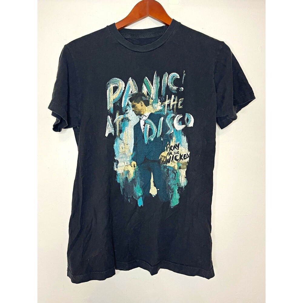 Panic! At The Disco Pray for the Wicked Black Cotton Graphic Tshirt Tee small